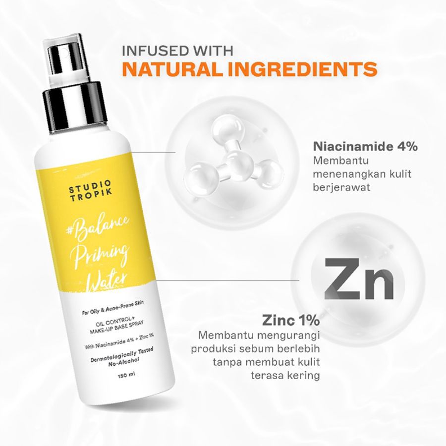 Studio Tropik Mini Size Balance Priming Water Setting Spray 30ml