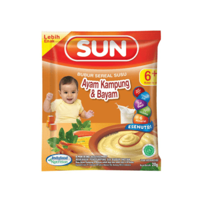 Sun Bubur Sereal Susu Ayam Kampung & Bayam Sachet