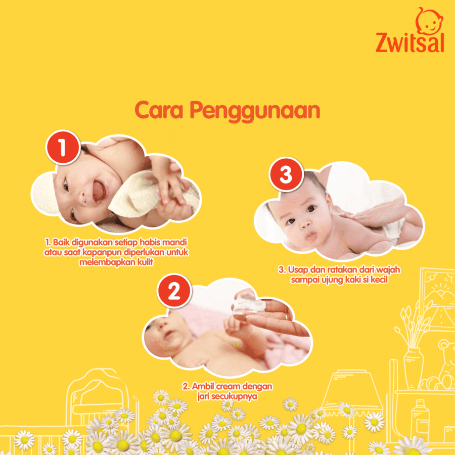 Zwitsal Baby Cream Face & Body 50gram