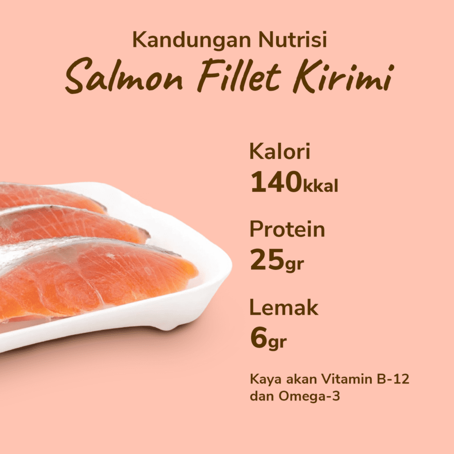 Salmon Fillet Kirimi Astro Farm 300gram