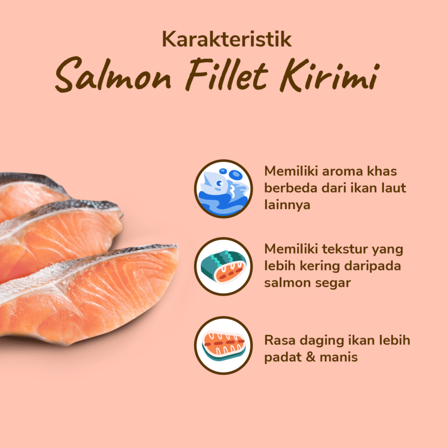 Salmon Fillet Kirimi Astro Farm 300gram