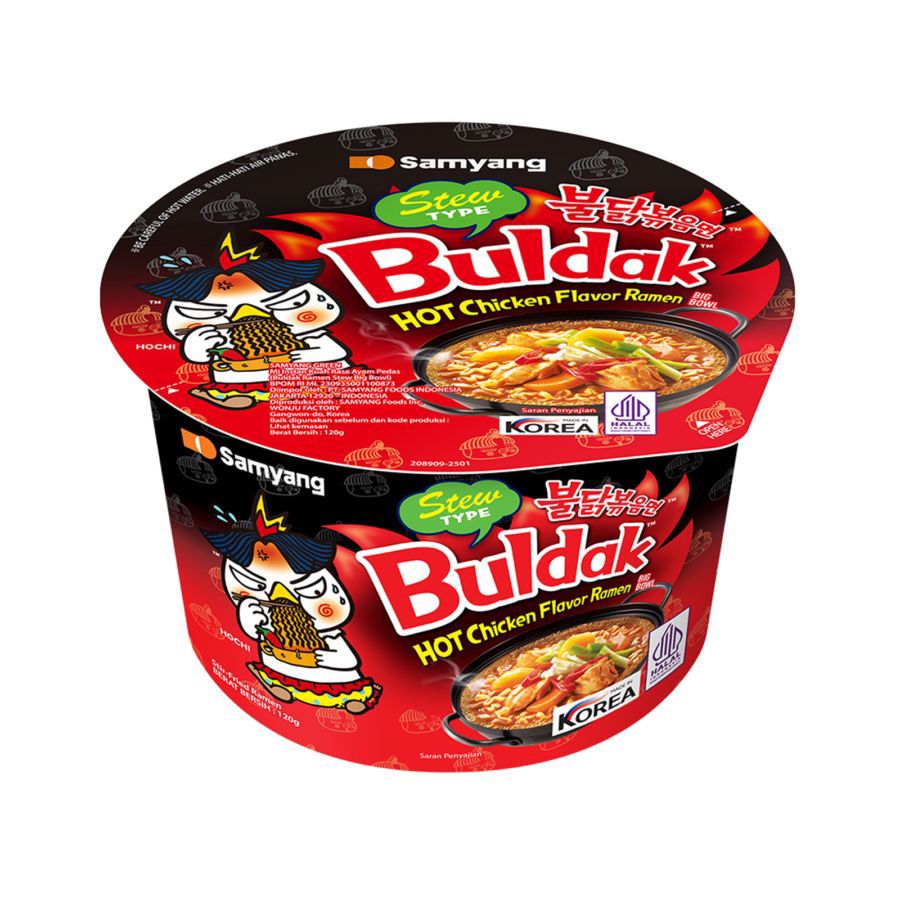 Samyang Hot Chicken Ramen Buldak Stew Mie Instan Bowl Cup 120gram