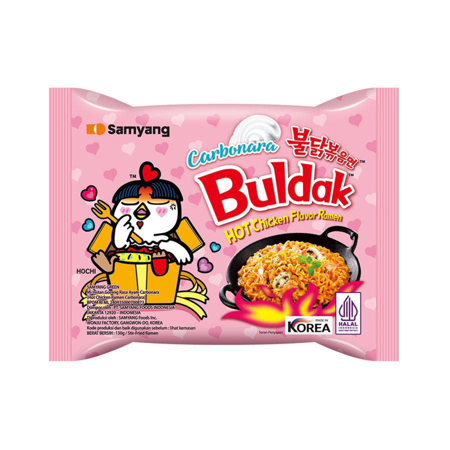 Samyang Hot Chicken Ramen Buldak Carbonara Mie Instan 130gram