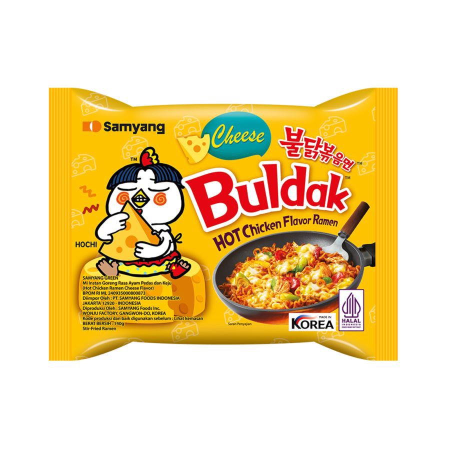 Samyang Hot Chicken Ramen Buldak Cheese Mie Instan 140gram