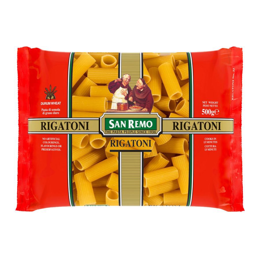 San Remo Rigatoni Pasta 500gram