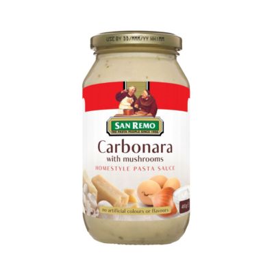 San Remo Carbonara with Mushrooms Pasta Sauce