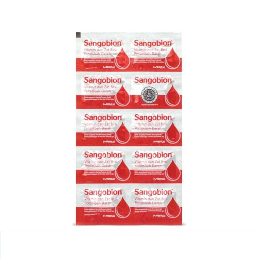 Sangobion Kapsul Suplemen Penambah Darah 1strip, 10kapsul