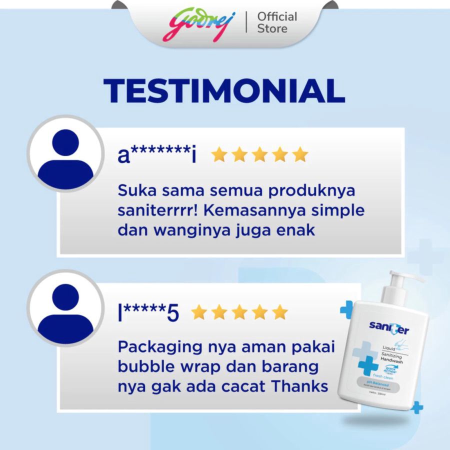 Saniter Fresh Clean Antibacterial Handwash Botol 250ml