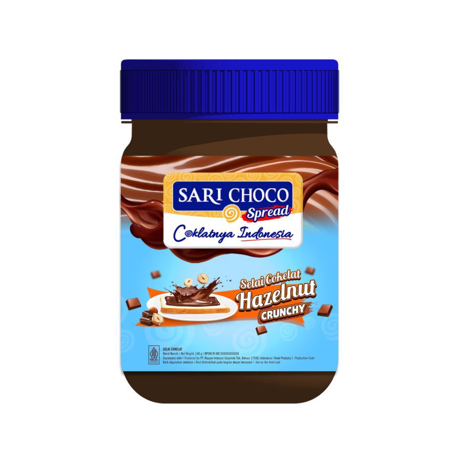 Sari Choco Spread Choco Hazelnut Crunchy 150gram