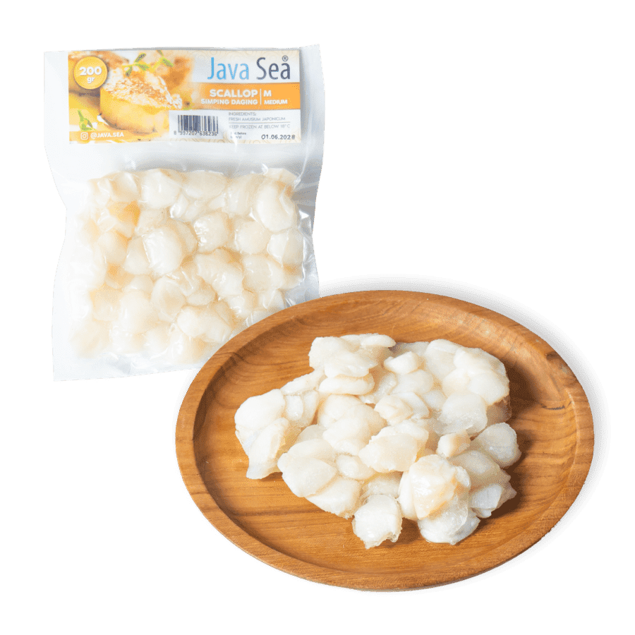 JavaSea Scallop Daging (30 IC) Mixed 200gram 1pcs