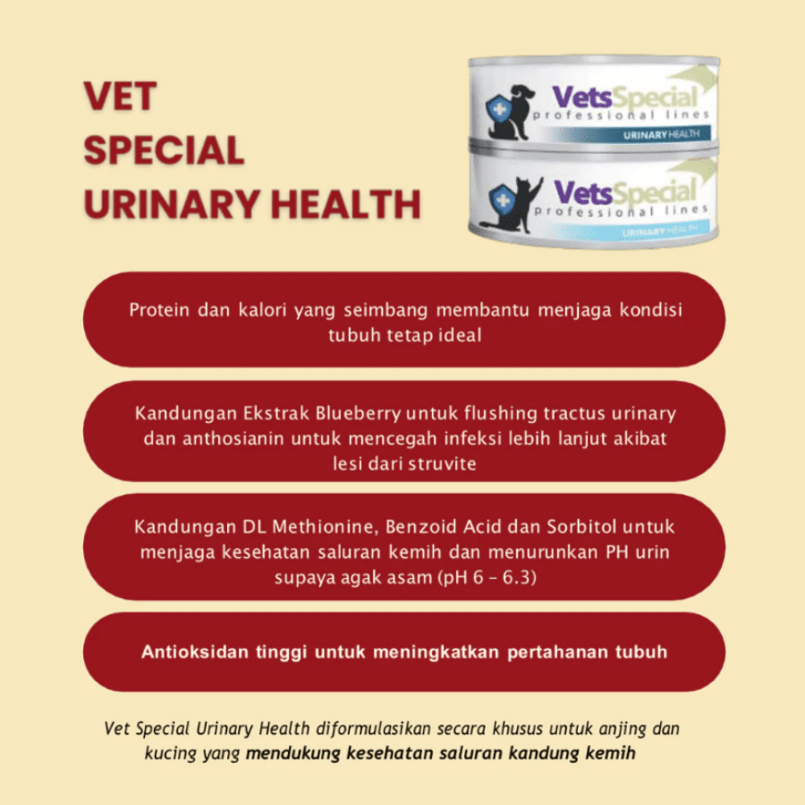 Vets Special Urinary Health Makanan Kucing Basah