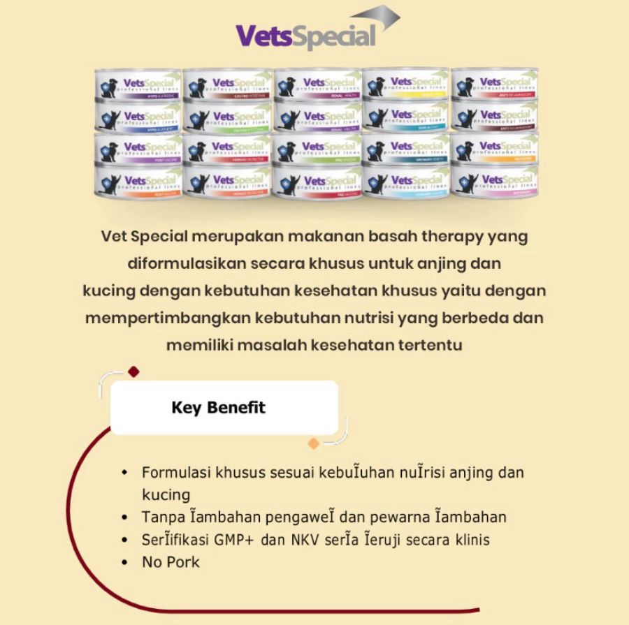 Vets Special Hepatoptotector Makanan Kucing Basah