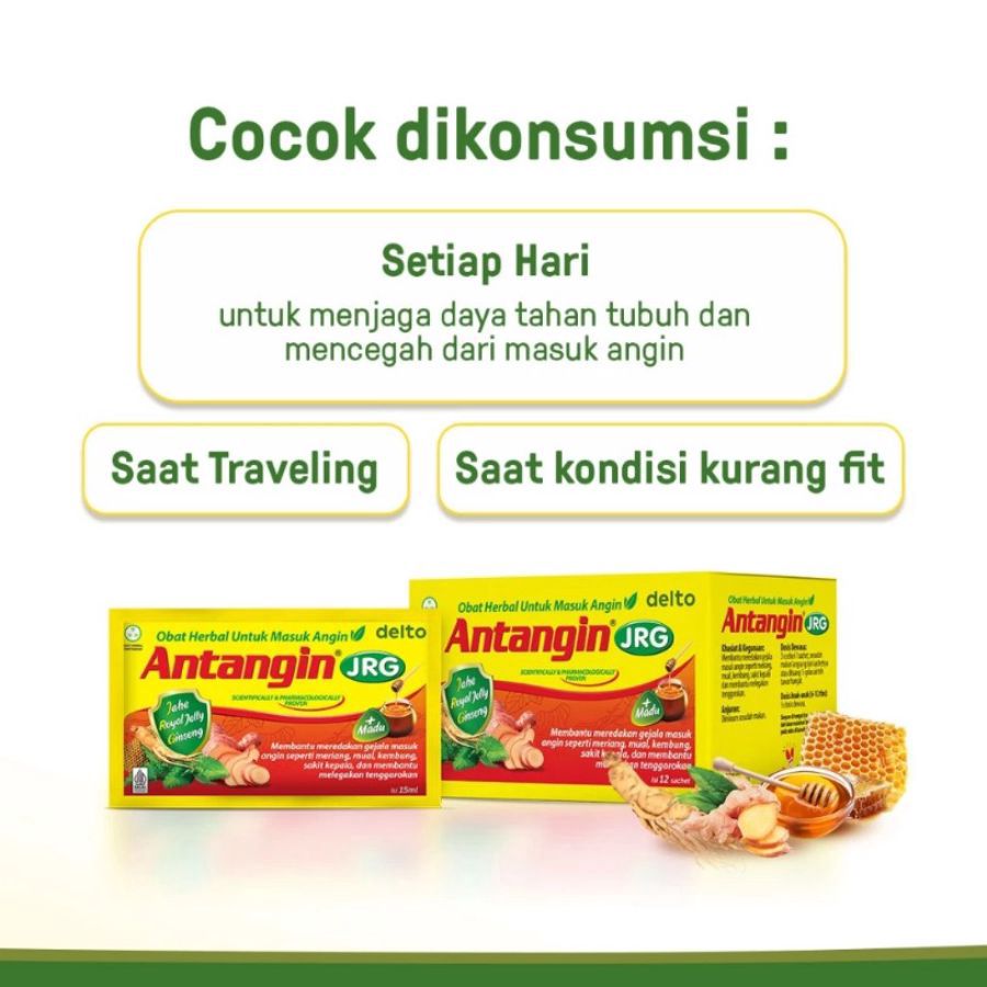 Antangin JRG Madu Meredakan Masuk Angin 12 Sachets 1box