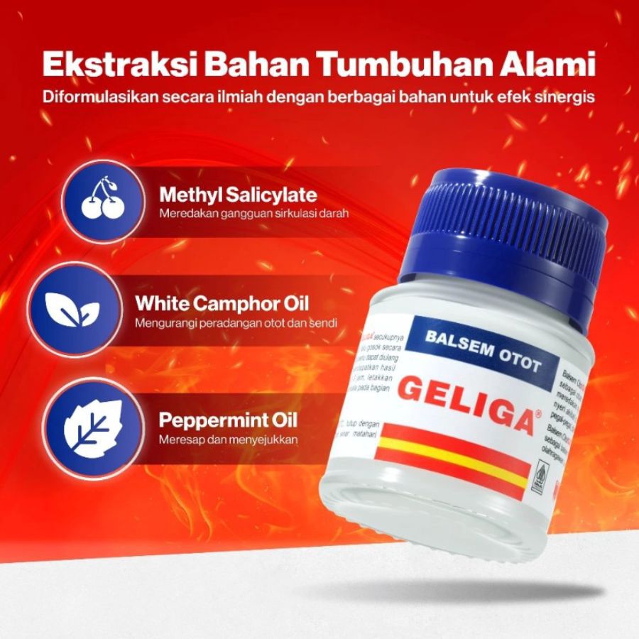 Cap Lang Balsem Otot Geliga 40gram