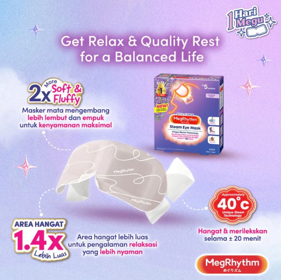 Megrhythm Good Night Steam Patch Lavender Scent 5 pcs 20gram