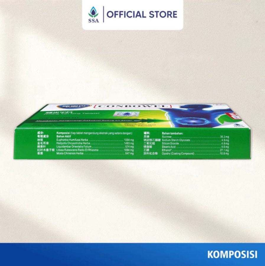 Conbowel Obat Diare Tablet Pencernaan & Lambung 12tablet