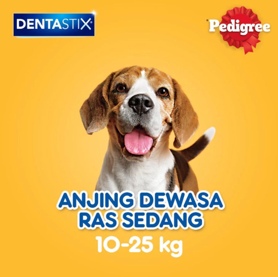 Pedigree Dentastix Medium Smoky Beef Snack Anjing 172gram
