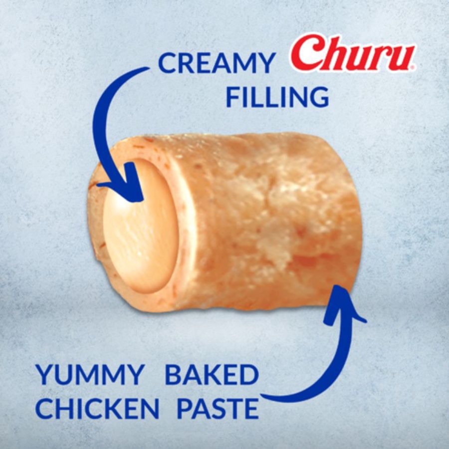 INABA Churu Bites Tuna with Salmon Recipe Snack Kucing 3 sticks x 10 gram 1pack
