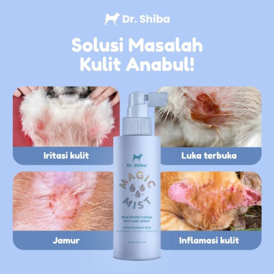 Dr. Shiba Magic Mist Spray Anti Jamur dan Scabies Untuk Anjing Kucing 200ml