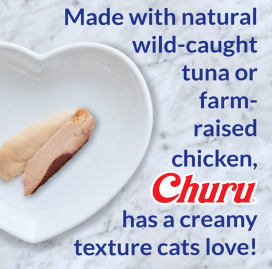 INABA Churu Bites Tuna with Salmon Recipe Snack Kucing 3 sticks x 10 gram 1pack