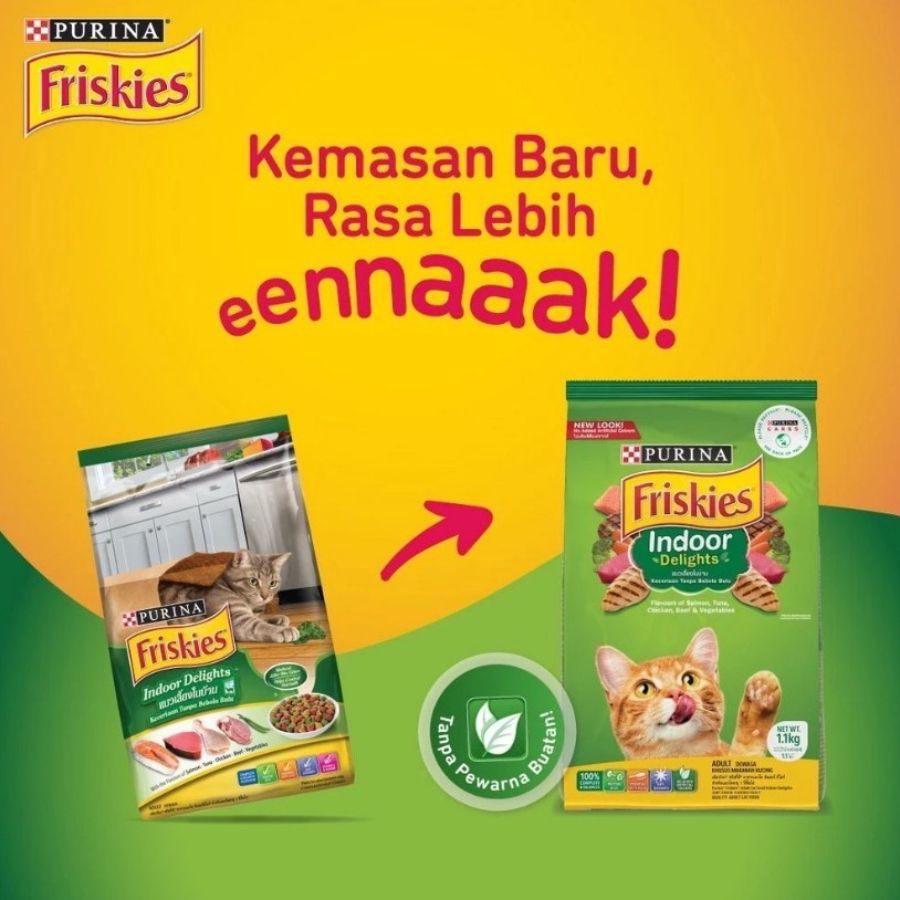 Friskies Indoor Delight Adult Makanan Kucing Kering 1000gram