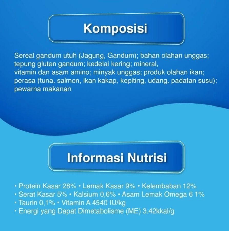 Friskies Seafood Sensations Adult Makanan Kucing Kering 400gram