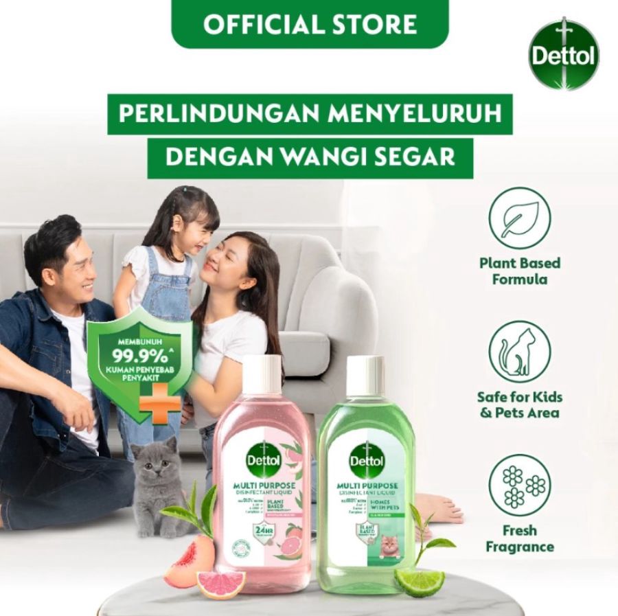 Dettol Multipurpose White Peach & Grapefruit Disinfectant Liquid 1000ml