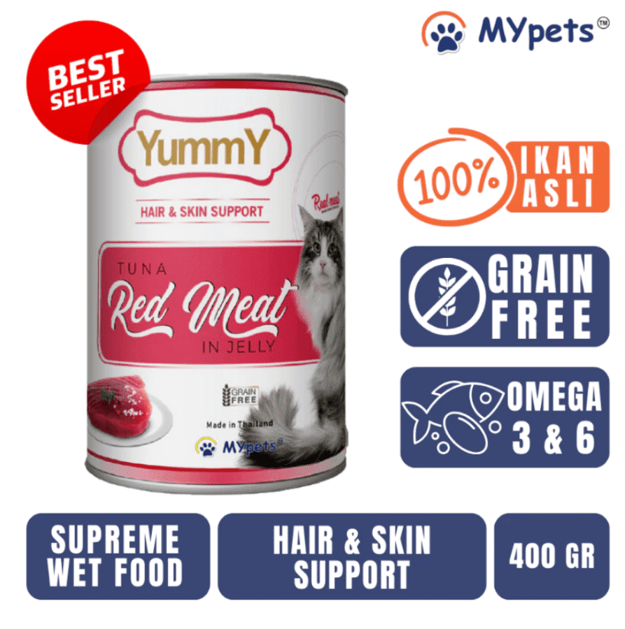 YummY Tuna Red Meat Makanan Kucing Basah Kaleng 400gram