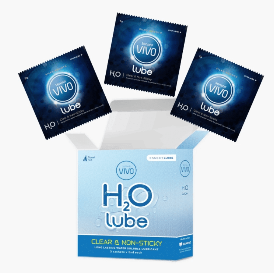 VIVO H20 Lube Kondom Pria 3sachets