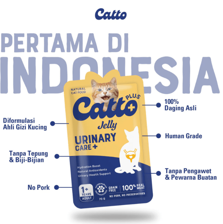 Catto Plus Jelly Urinary Makanan Kucing Basah