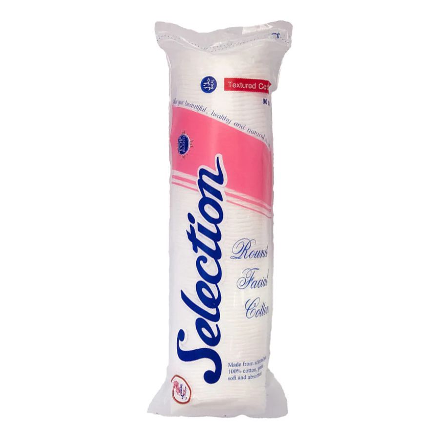 Selection Round Facial Cotton 80pcs
