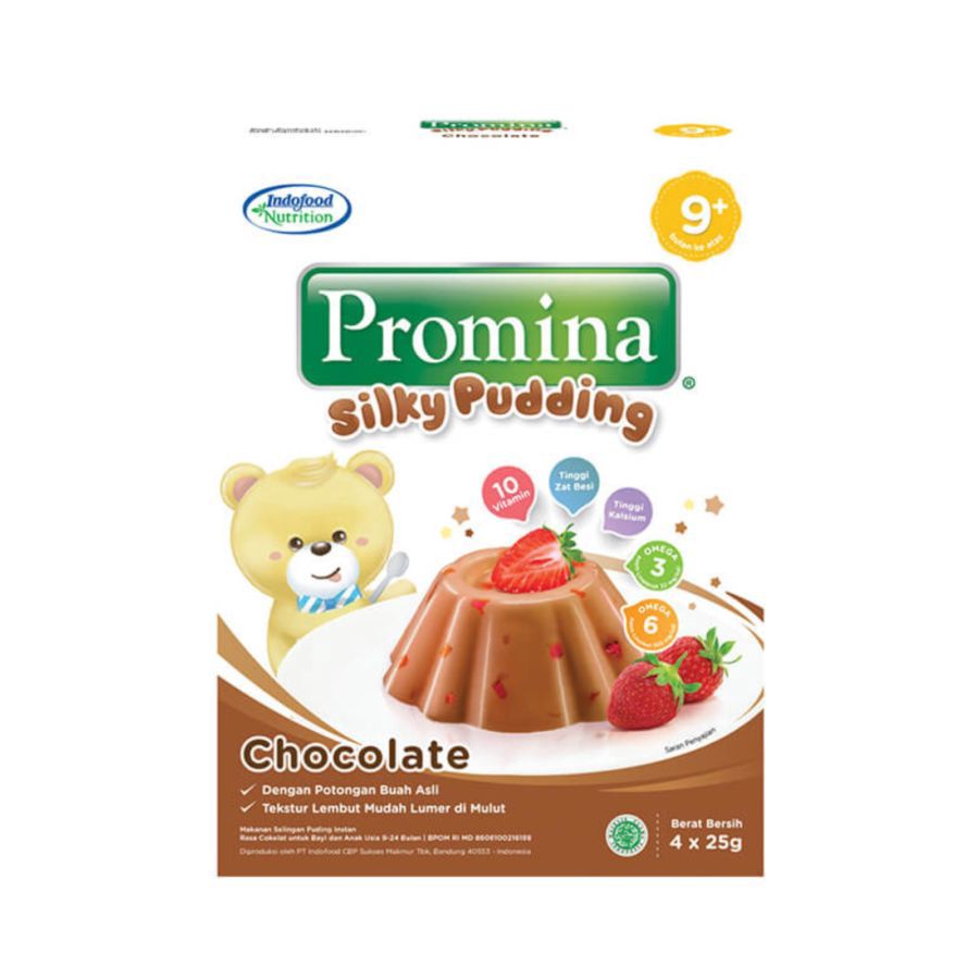 Promina Silky Pudding Cokelat Snack Bayi 9+ Bulan 100gram