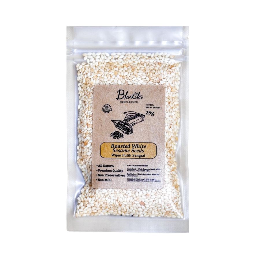 Blantika Roasted White Sesame Seeds 25gram