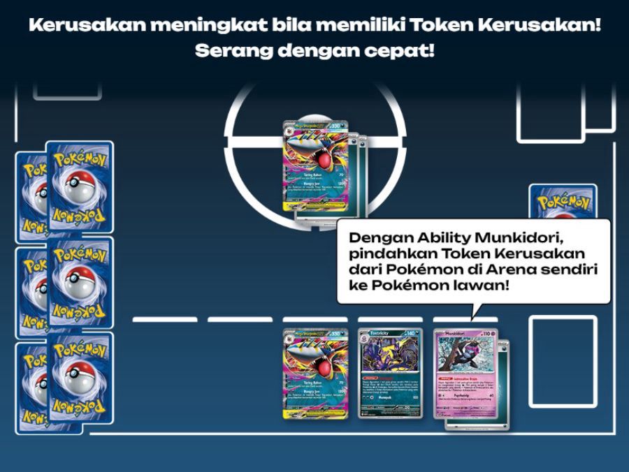 Pokemon Deck Taktik Mega Sharpedo ex MATH Card Game 1pcs