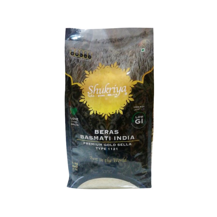 Shukriya Beras Basmati India Premium Gold 1kg