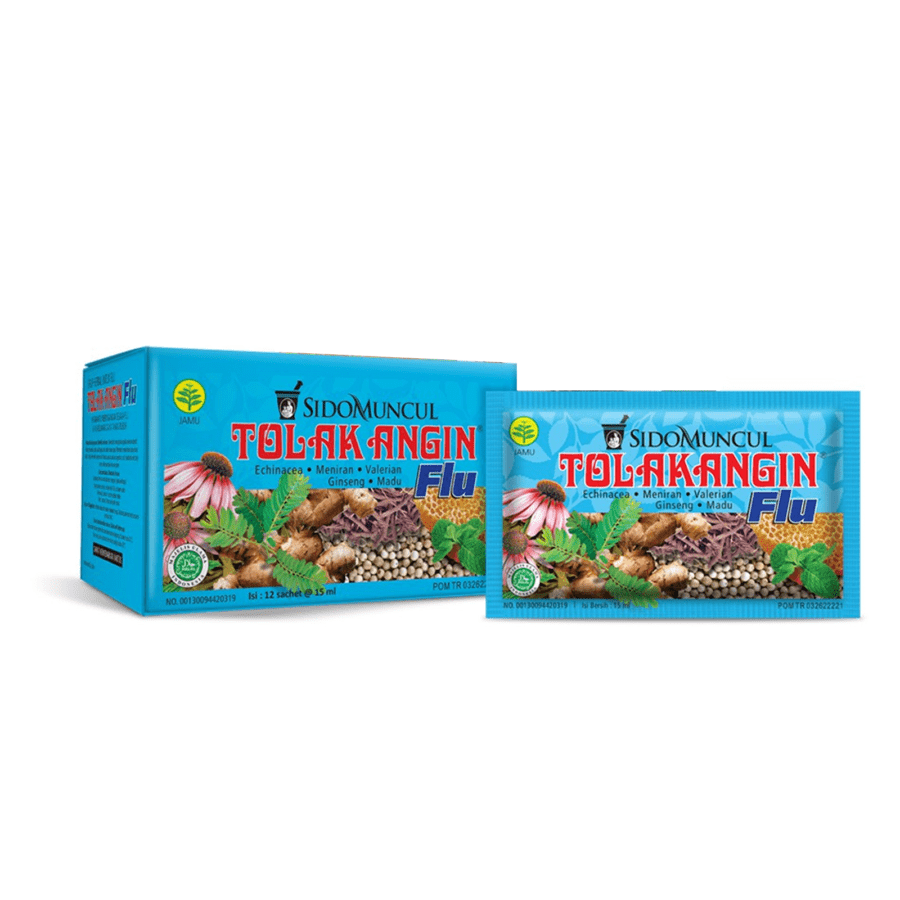 Tolak Angin Flu Obat Flu Batuk Demam Pusing 12 sachets 1box, 12sachet