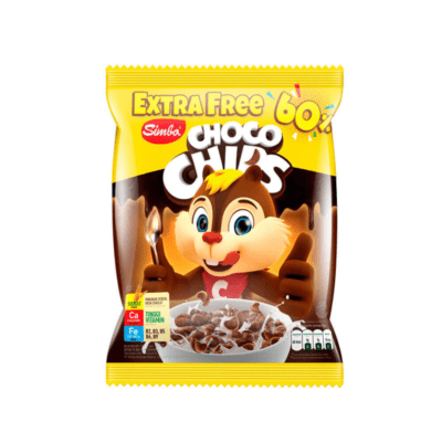 Simba Choco Chips Cereal Bag 50gr + 30 gr Free 60%