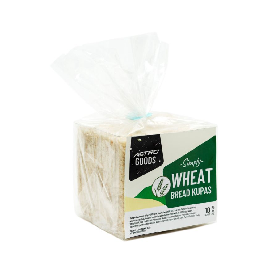 Simply Wheat Bread Kupas Roti Tawar Astro Goods 240gram