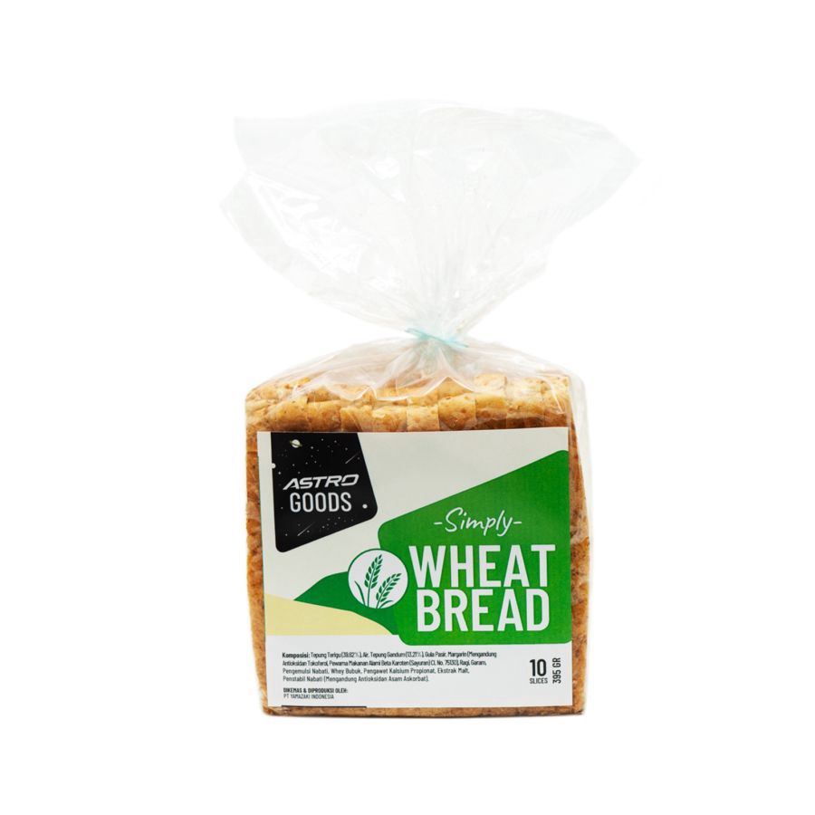 Simply Wheat Bread Roti Tawar Astro Goods 395gram