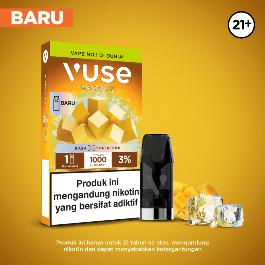 Vuse Pod Extra Intense Manggo Ice Rokok Elektrik 1pack