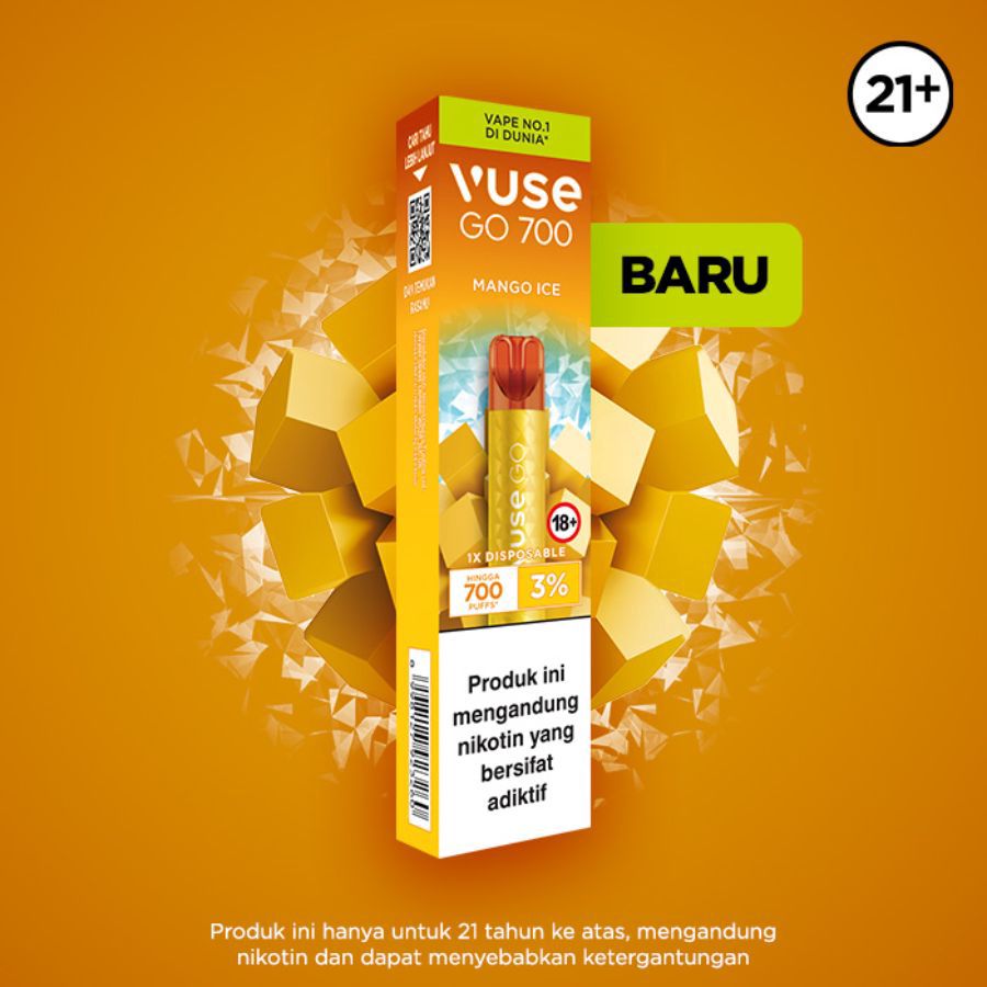 Vuse Go 700 Mango Ice Rokok Elektrik 1pcs