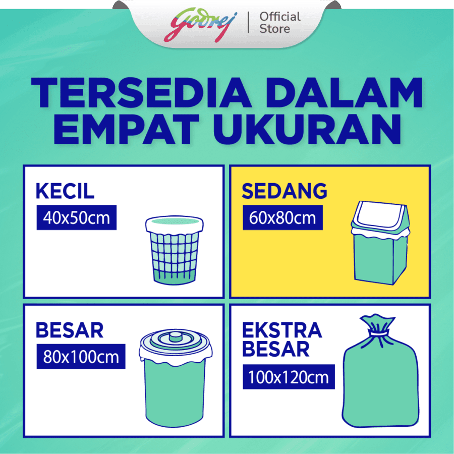 Klinpak Size 60 x 80 cm Kantong Sampah 12pcs