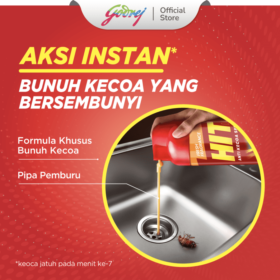 Hit Anti Kecoa Fresh Fragrance Pembasmi Serangga 150ml