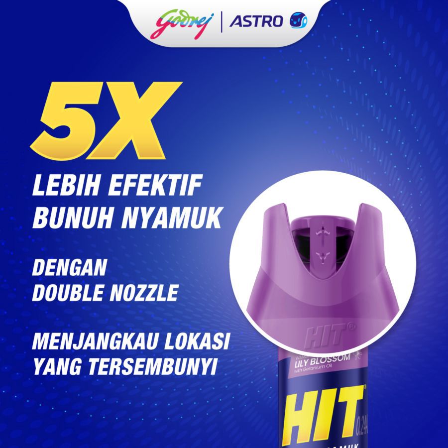 Hit Aerosol Pink Blossom Pembasmi Serangga 600ml