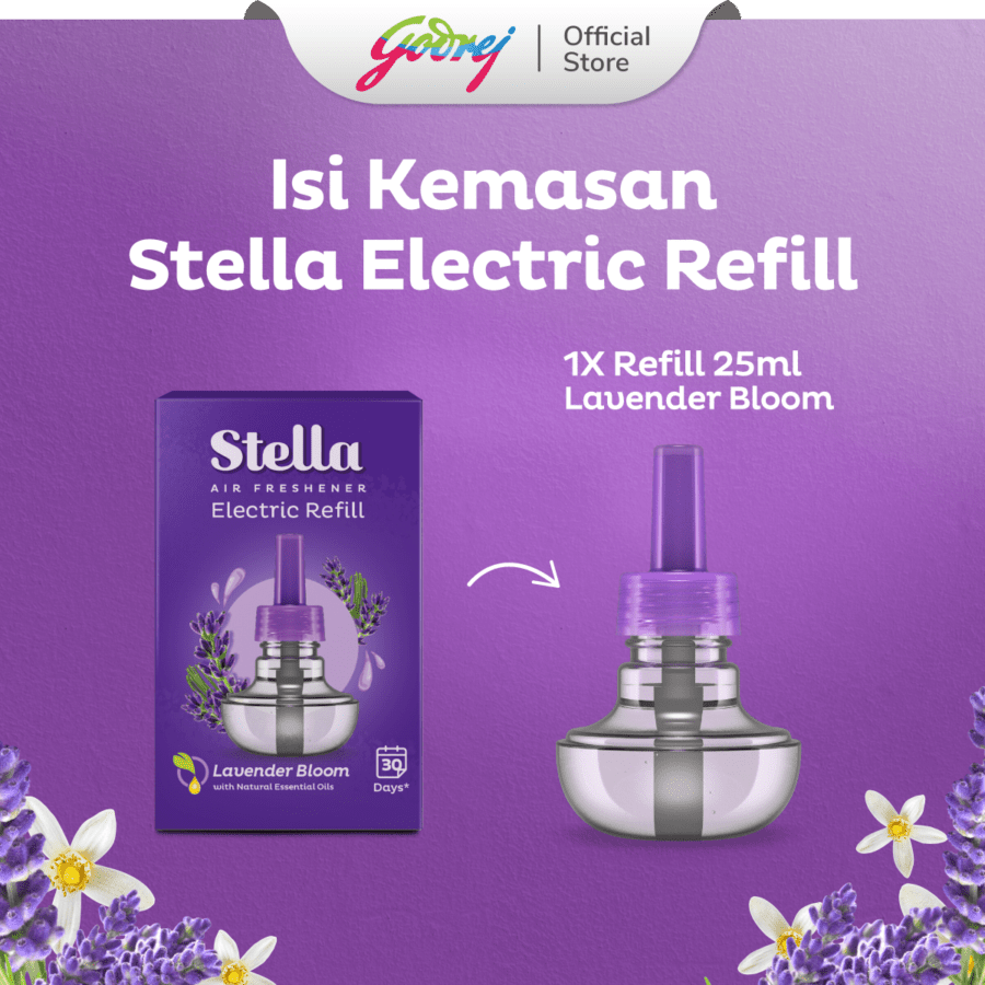 Stella Electric Lavender Bloom Pengharum Ruangan Refill 25ml