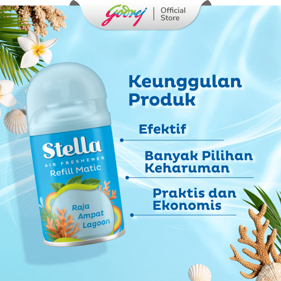 Stella Matic Raja Ampat Lagoon Pengharum Ruangan Refill 160ml