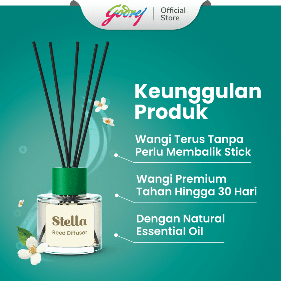 Stella Jasmine Serenity Reed Diffuser Set 30ml