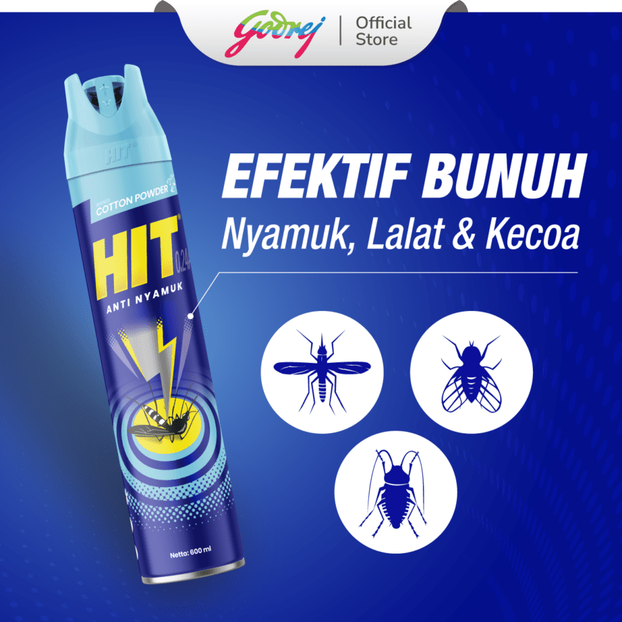 Hit Aerosol Cotton Powder Pembasmi Serangga 750ml