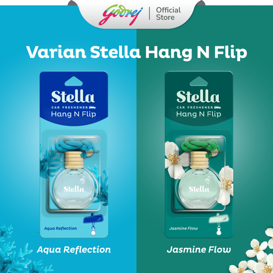 Stella Car Freshener Hang n Flip Jasmine Flow 12ml