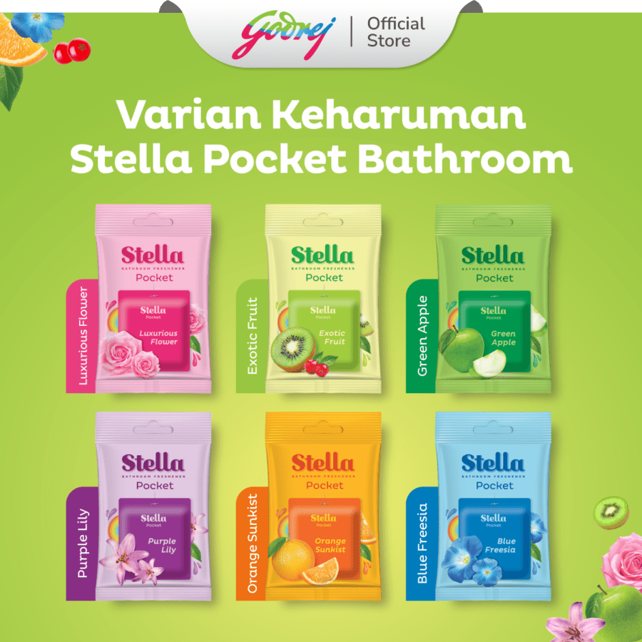 Stella Pocket Bathroom Exotic Fruits Pengharum Kamar Mandi 10gram